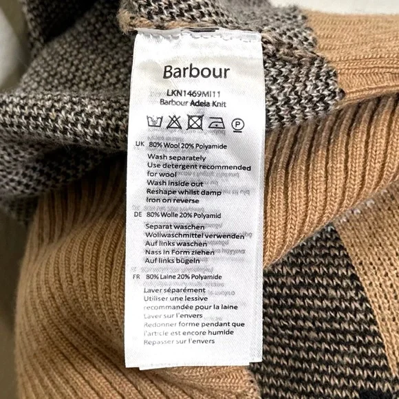 Barbour Adela Checked Wool-blend Crewneck - Picture 6 of 8
